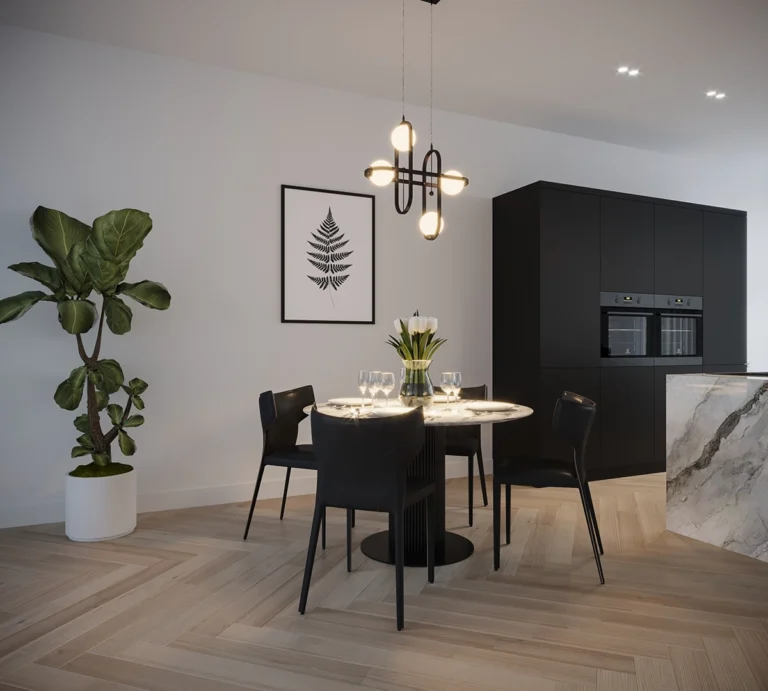 Eetkamer visualisatie in Eindhoven