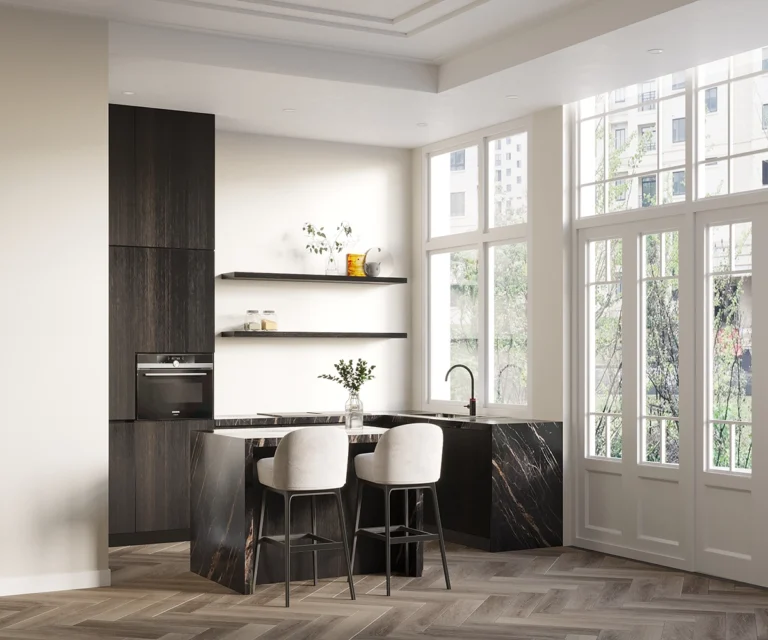 Keuken 3D renders Amsterdam