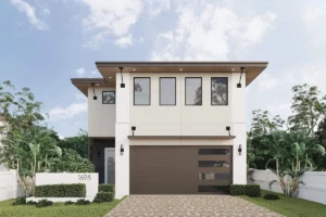 Woning visualisatie van een vakantiehuis in Aruba