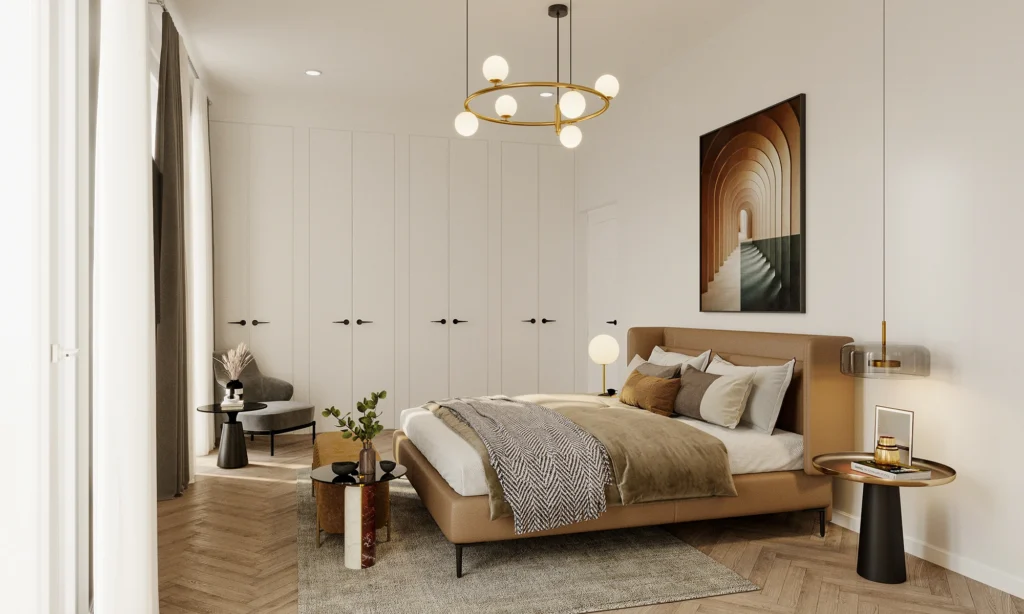 3D interieur ontwerp slaapkamer in Breda