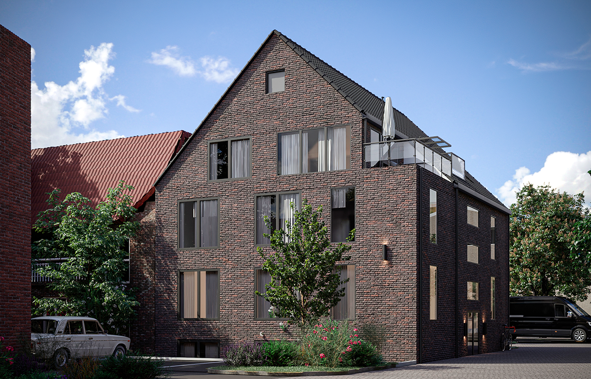 Artist impression woning in Duitsland