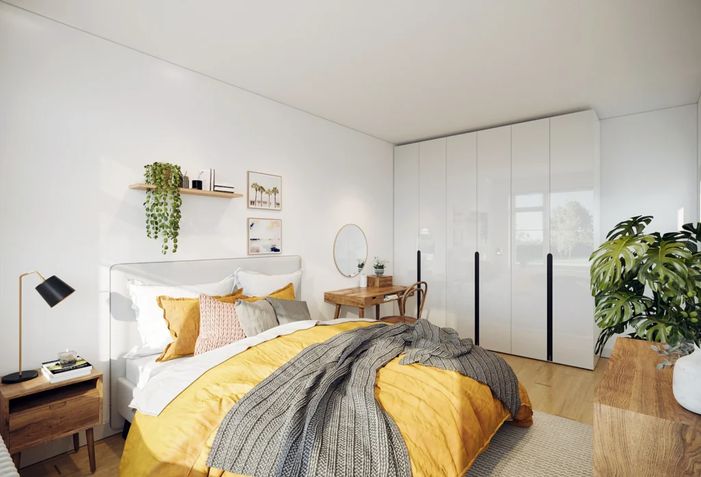 3D interieur tekenen van een slaapkamer in Blijdorp Rotterdam